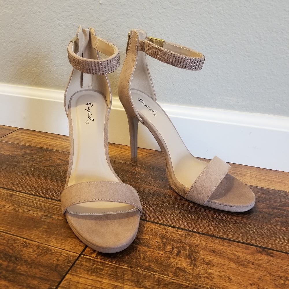 Fashion Nova Qupid ankle strap heels